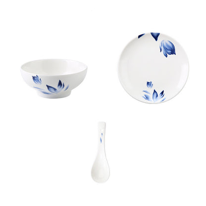 Hotel Tableware Set Eight-piece Bowl And Plate Hospitality Tableware Set