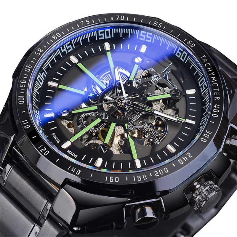 Men's Fashion Skeleton Waterproof Automatic Mechanical Watch