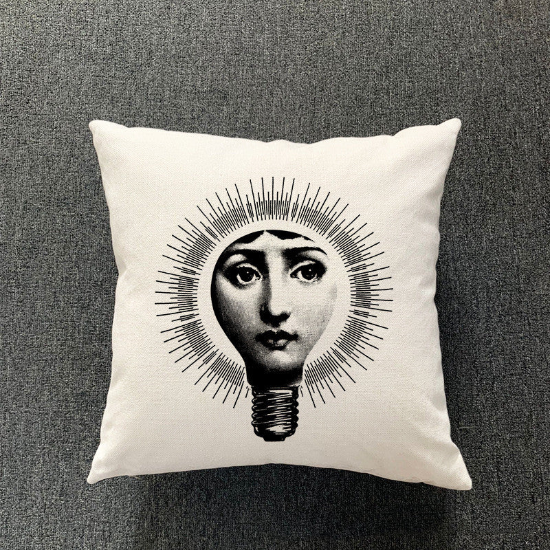 Simple Living Room Cotton And Linen Pillowcase