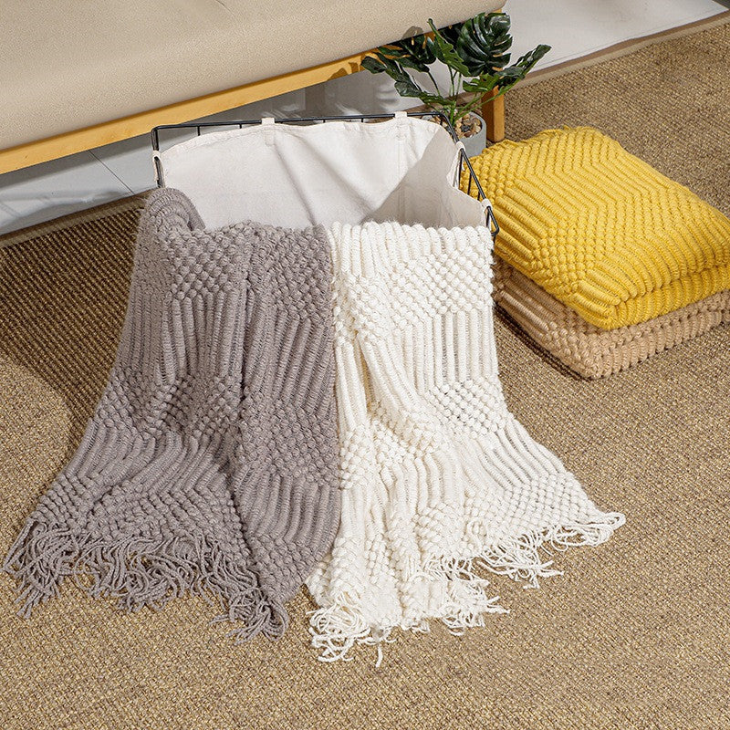 Home Simple Solid Color Air Conditioning Blanket