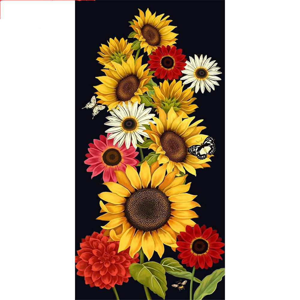 Sunflower Theme Diamond Painting 5D Embroidery Round Or Square Flowers