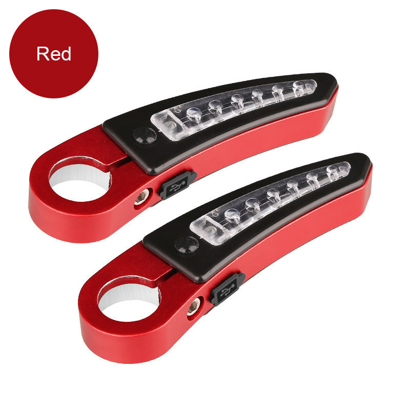 Bicycle rubber handle sleeve charging with lamp handle