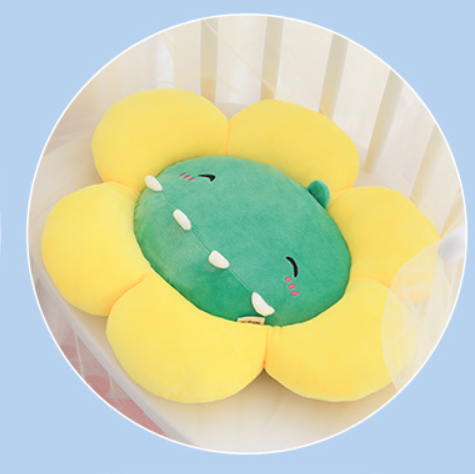 Round flower cushion