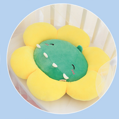 Round flower cushion