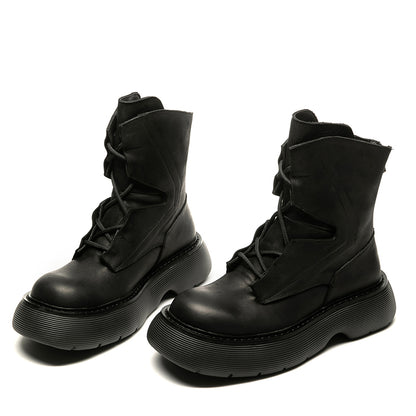 Mens Fashion Casual Thick Bottom Increase Casual Short Boots