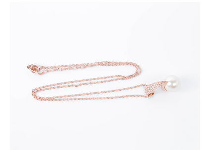 Creative Bridal Pearl Necklace Earrings Jewelry Set