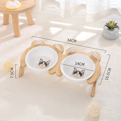 Cervical Spine Tilt Ceramic Cat Basin