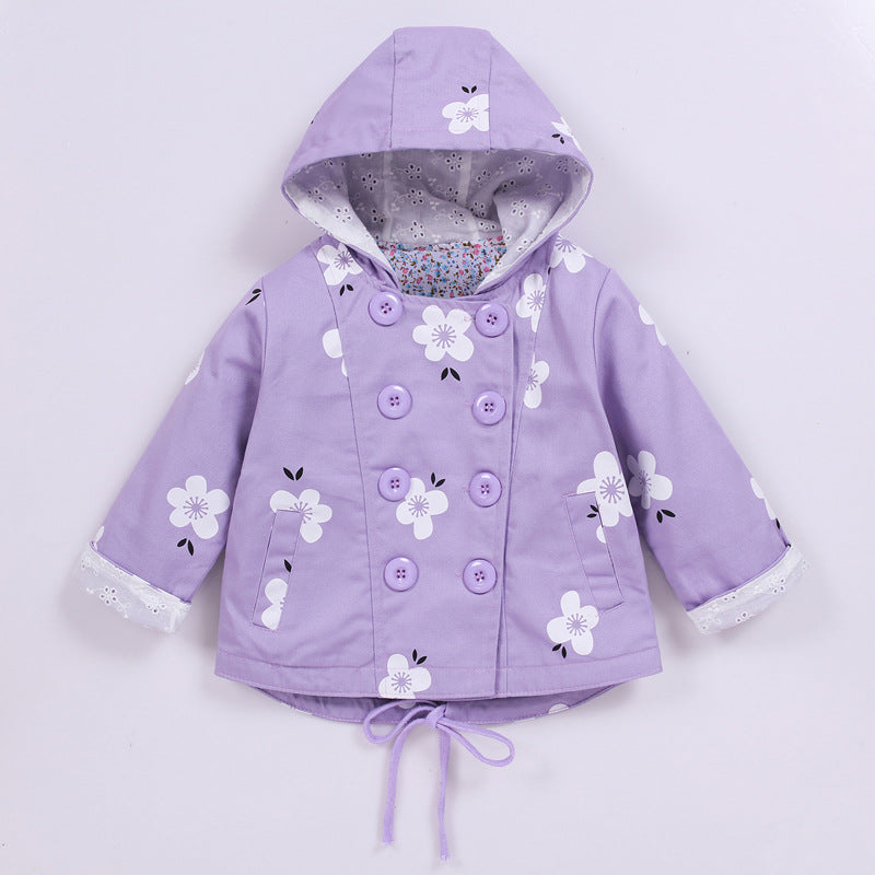Double-breasted casual children's jacket