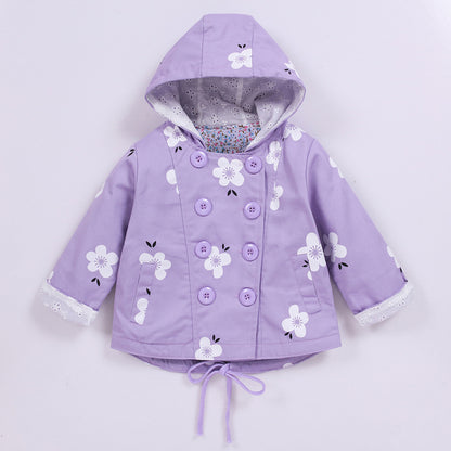 Double-breasted casual children's jacket