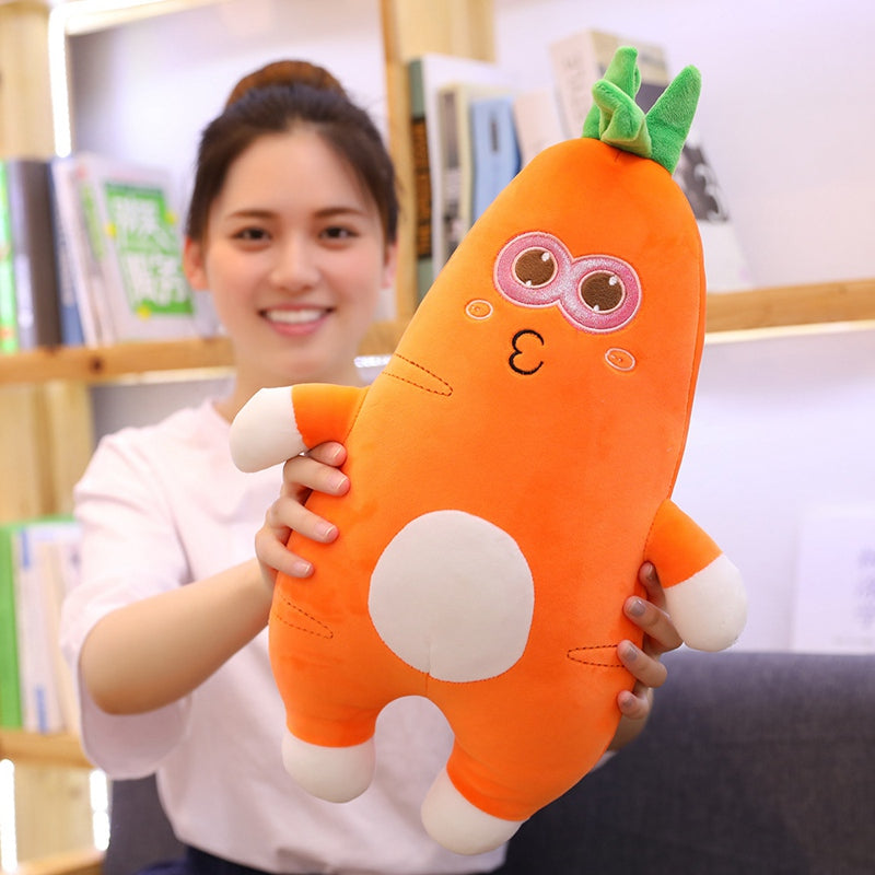 Carrot baby plush plant pillow