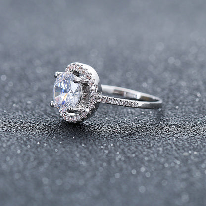 Aliexpress eBay Wedding Engagement Ring Factory wholesale zircon ring Nvjie paktong explosion of Europe