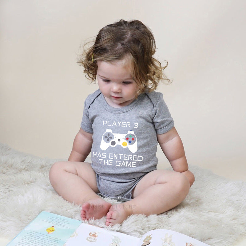 Baby short-sleeved romper triangle romper