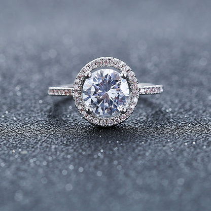 Aliexpress eBay Wedding Engagement Ring Factory wholesale zircon ring Nvjie paktong explosion of Europe