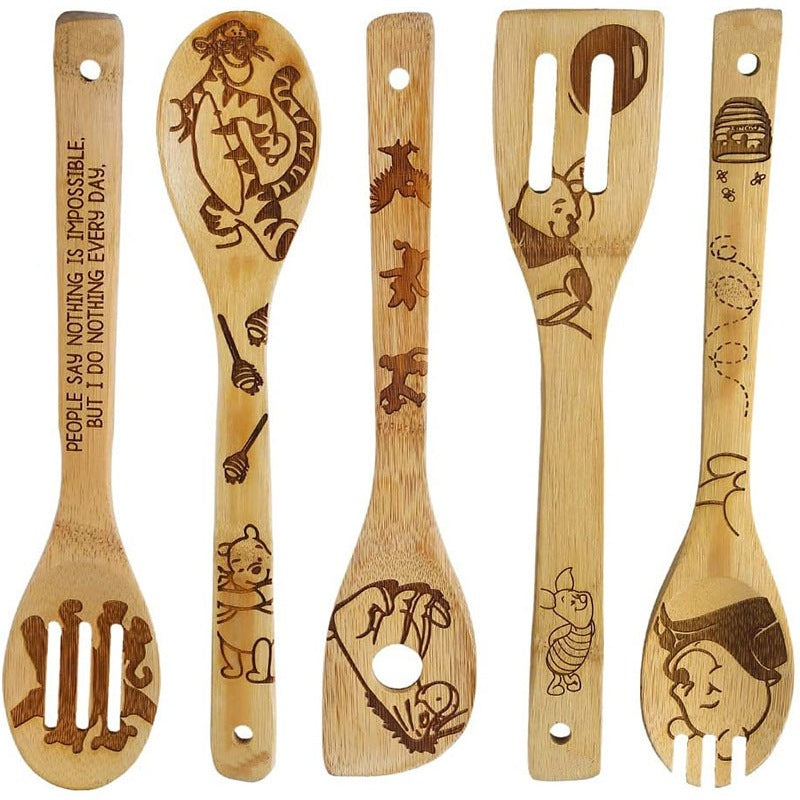 Christmas laser design bamboo shovel