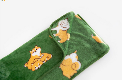 Little Fat Shiba Inu Firewood Blanket