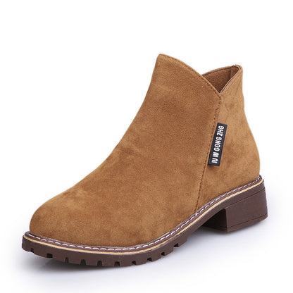 Korean version plus velvet Martin boots