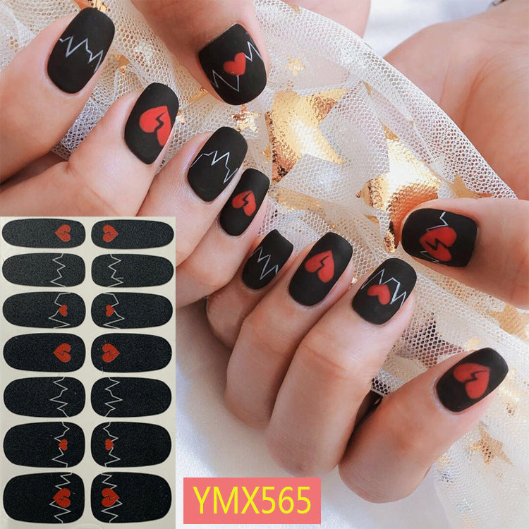 Net Red Nail Stickers Sports Style Trend Pepsi Logo
