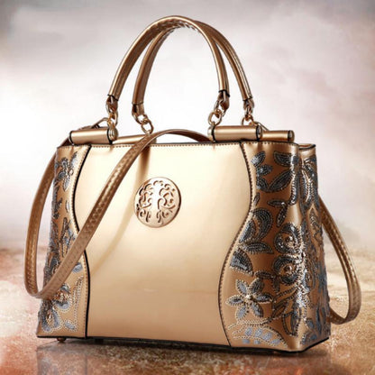 Women's patent leather bag