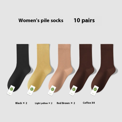 Spring And Summer Thin Anti-Pilling Pure Cotton Women's Socks Sweat-absorbent Breathable