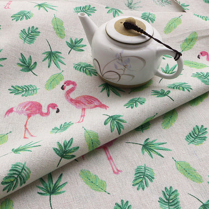 Ins linen fabric tablecloth curtain flower cloth