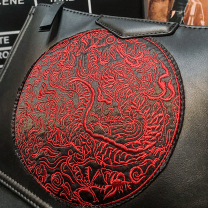 Retro contrast color envelope bag