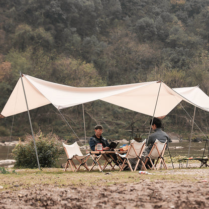 Outdoor Camping Aluminum Alloy Large Foldable Portable Clothes Drying Rack For Camping Travel Triangle