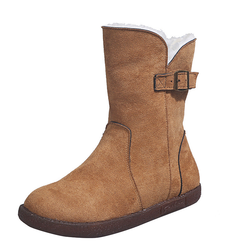 Lady's boots with velvet