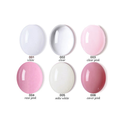 Nail Crystal Extension Gel Nail Art UV Transparent Solid Extension Gel 14 Piece Set