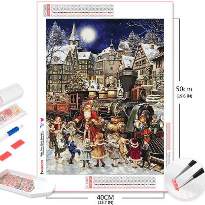 Mosaic Winter Rhinestone Picture Crafts
