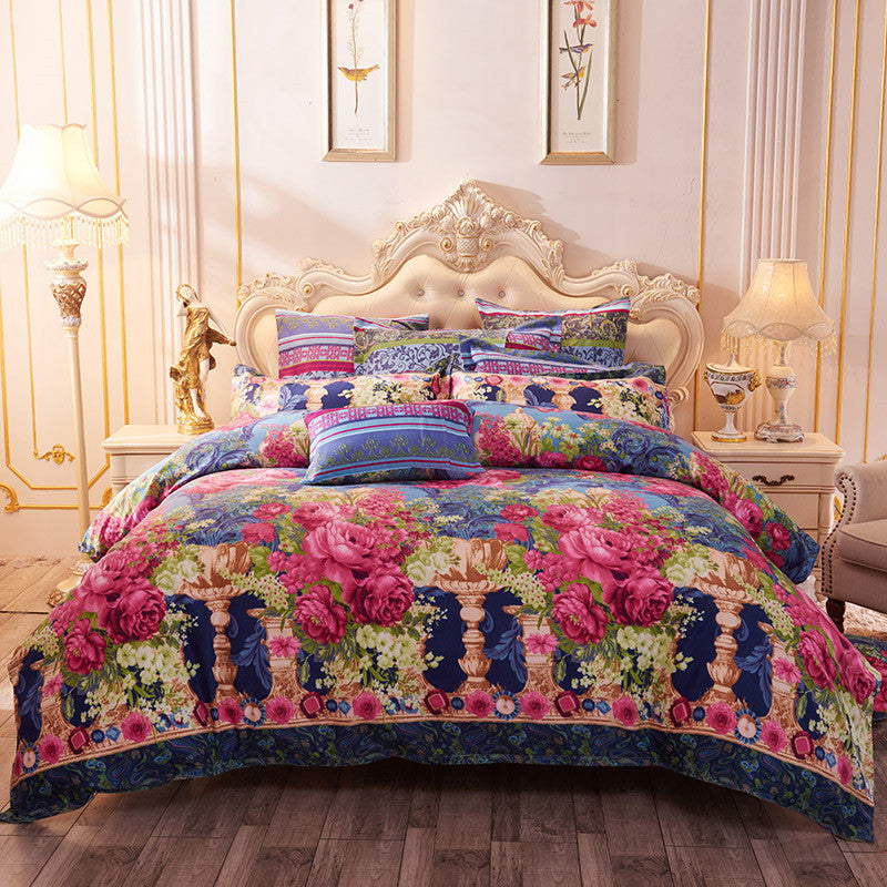 Four-piece cotton bedding with multiple specifications