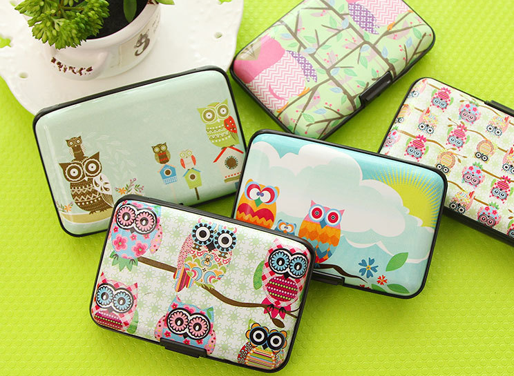 Owl organ card package ultra-thin cute women's multi-card card package bus bank card sets