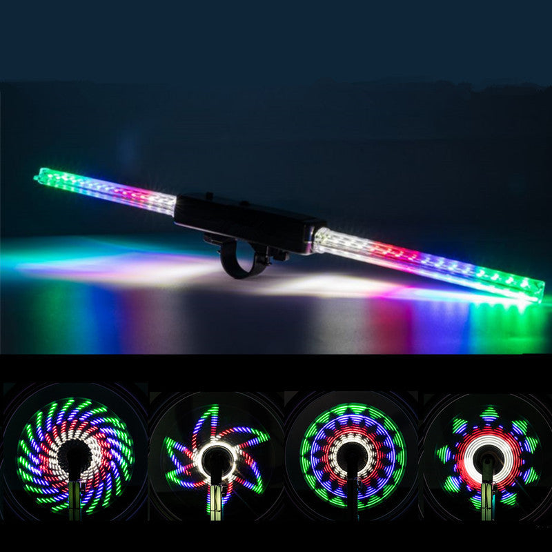 Bicycle Wheel 64led Flower Drum Lamp Spoke Decorative Wheel Lamp