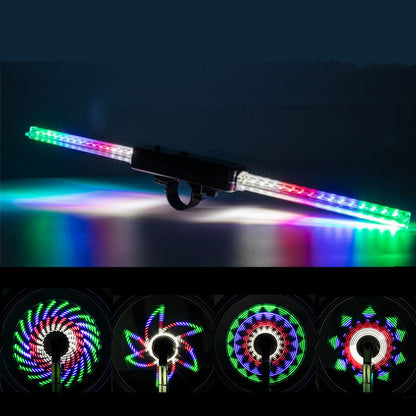 Bicycle Wheel 64led Flower Drum Lamp Spoke Decorative Wheel Lamp