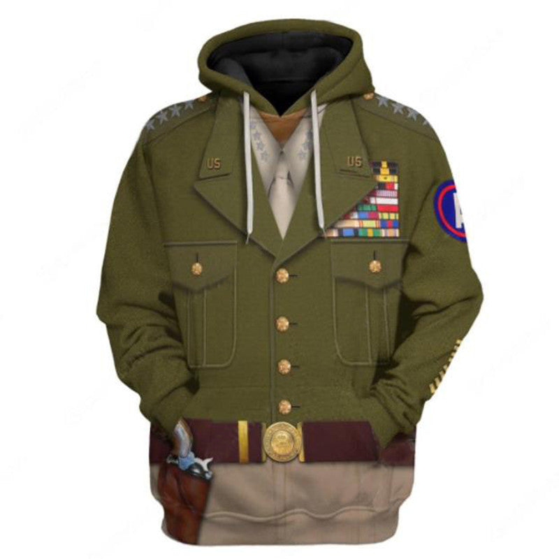 Historical Figures 3d Digital Printed Hoodie