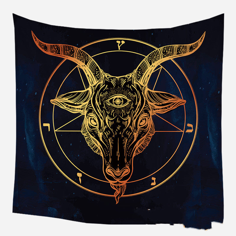 European medieval decorative hanging cloth