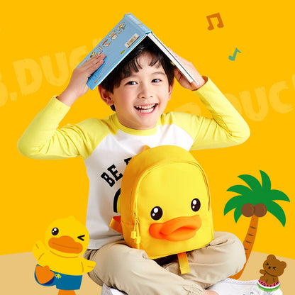 Little yellow duck children's traction Backpack