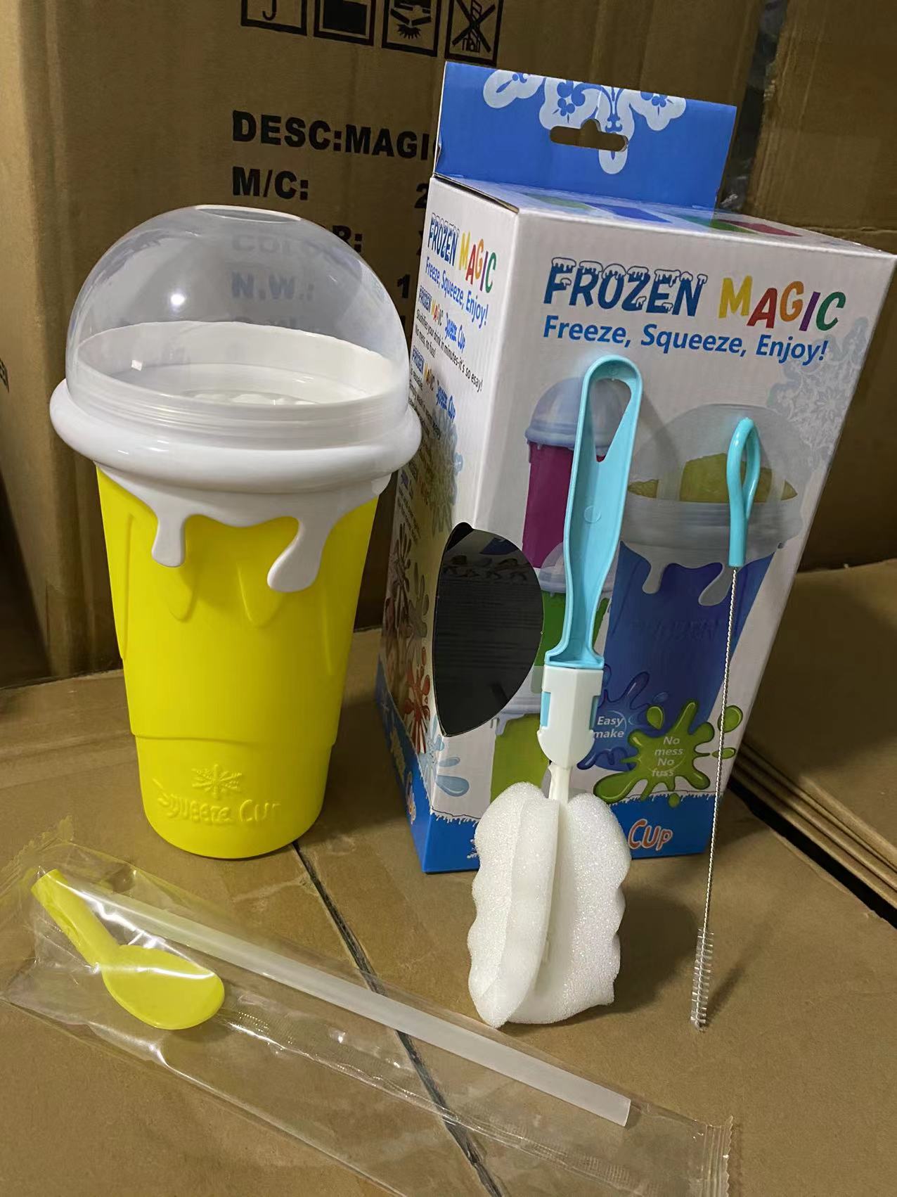 Slush And Shake Maker Homemade Smoothie Milk Children's Household Pinch Cup