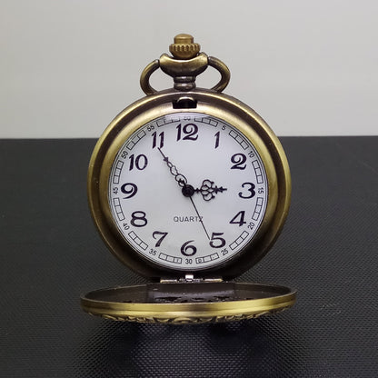 Vintage classic large gear hollow pocket watch