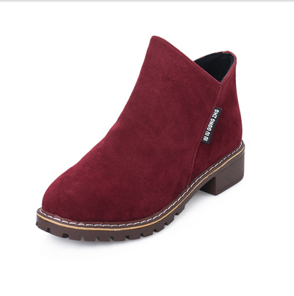 Korean version plus velvet Martin boots