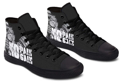 Men's And Women's Fashion Color Printing High-top Canvas Shoes