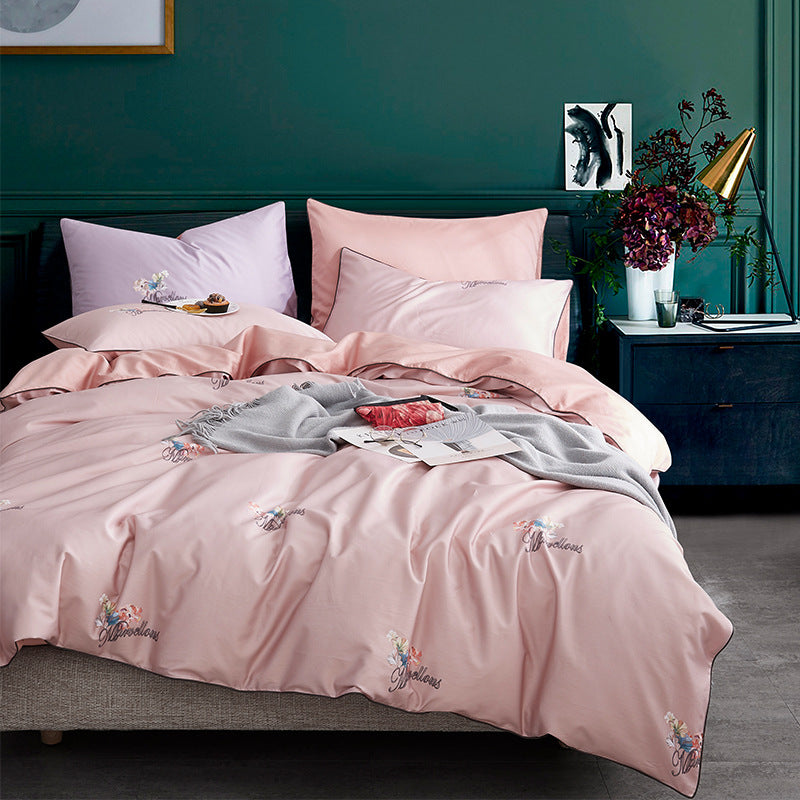 60s long-staple cotton plant four-piece set