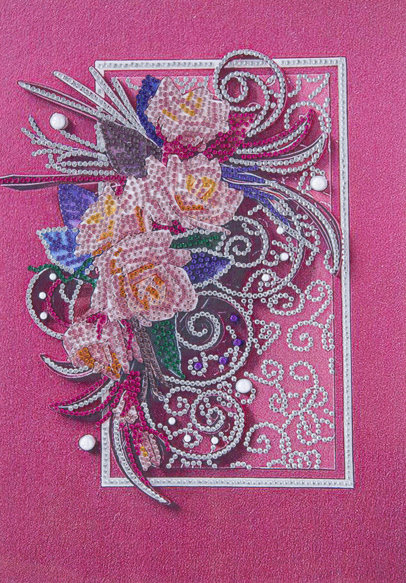 Crystal Special-shaped Bright Diamond Flower Living Room Porch Decoration Painting