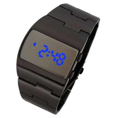 Iron Man LED electronic watch steel belt men's watch