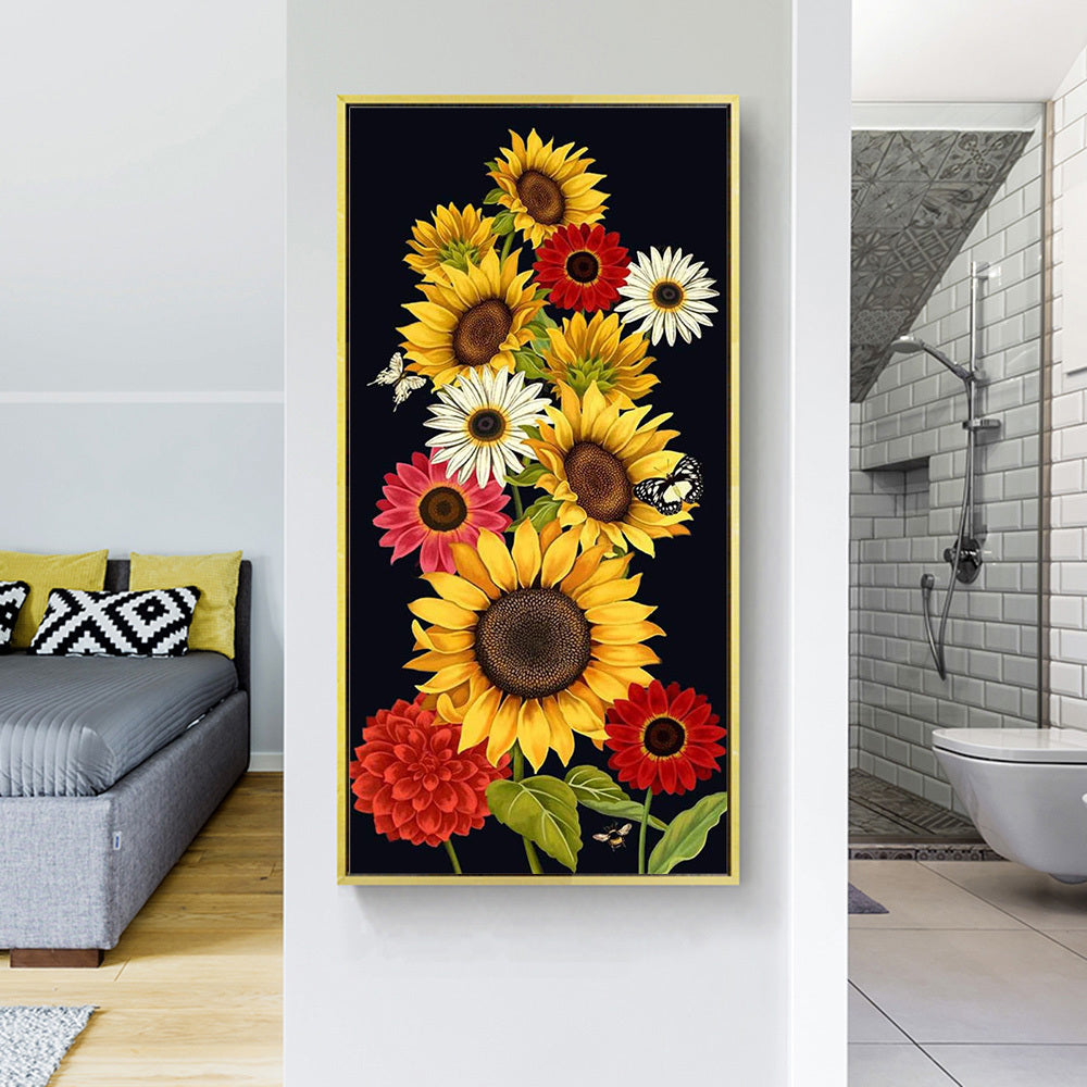 Sunflower Theme Diamond Painting 5D Embroidery Round Or Square Flowers
