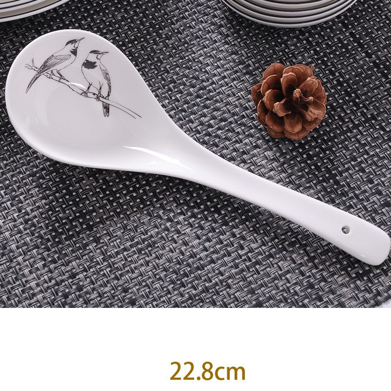 Bone China Dish Deep Plate Shallow Creative European Style