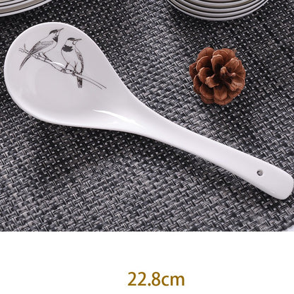 Bone China Dish Deep Plate Shallow Creative European Style