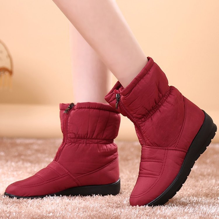 Women's Plus Size Waterproof Cloth New Style Snow Boots