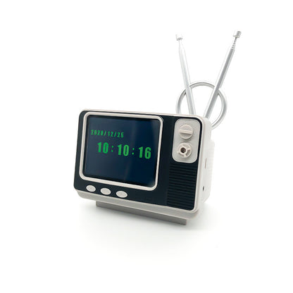 Clock Mini TV Game Console Time Nostalgia