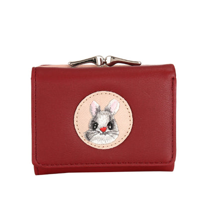 Short Women's Small Clip Bag Solid Color Cute Women's Coin Purse
