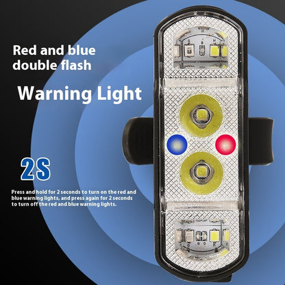 Bicycle Headlight Charging Power Torch Multi-function Wave Induction Mountain Highway Vehicle Cycling Fixture Light